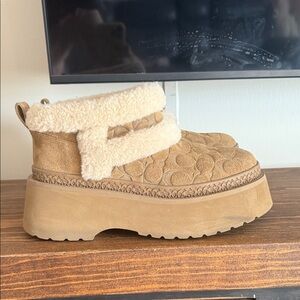 Coach platform Ankle Boots